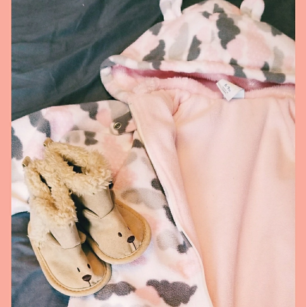 Baby Snowsuit plus cute booties